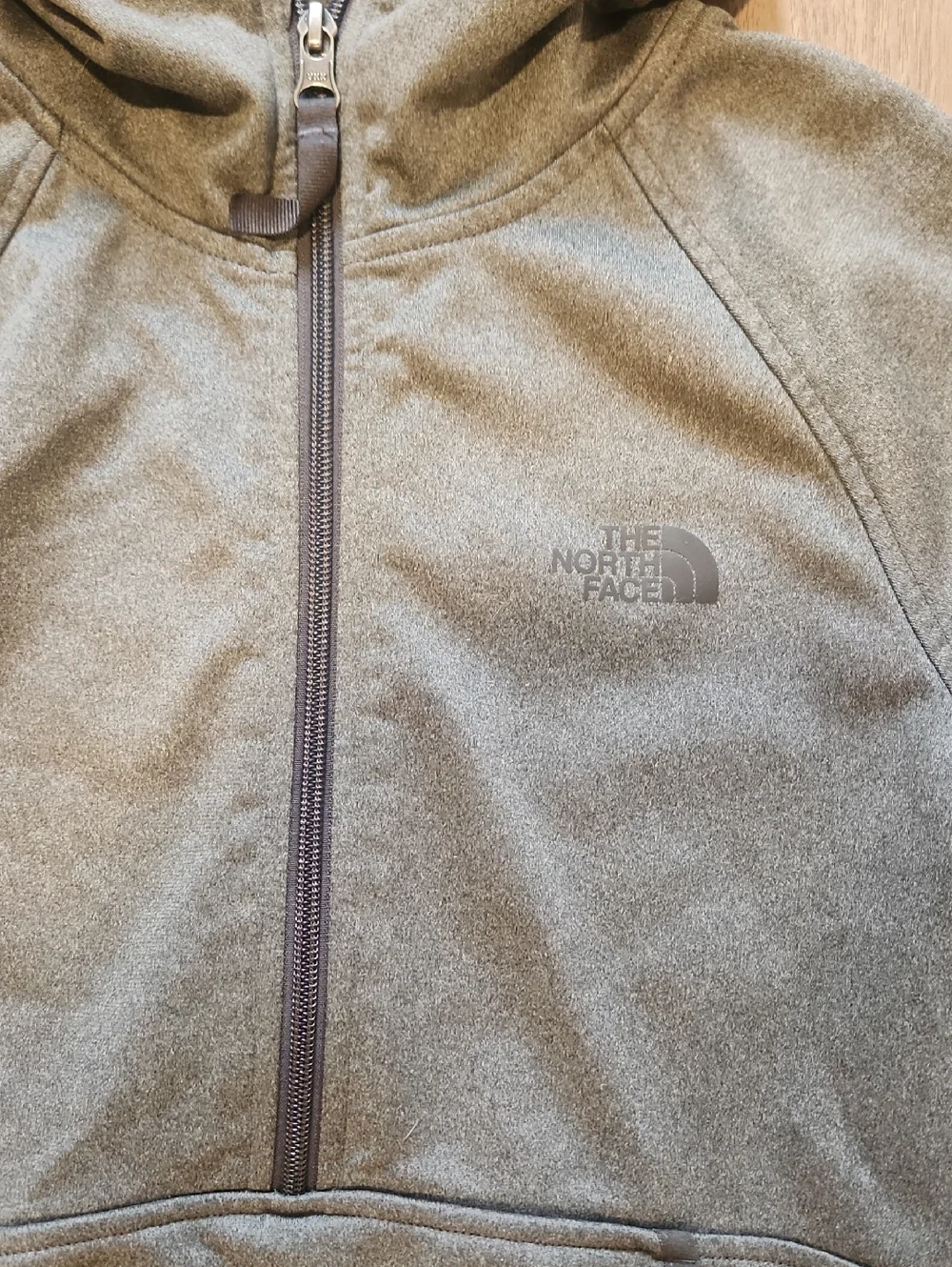 The North Face Kids Olive Green Half-Zip Hoodie - Picture 2 of 4